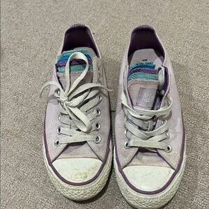 Women's Lavender Canvas Sneakers